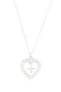   ahkah blanc アーカーブラン ラブランハートネックレス{AB0446100100-}