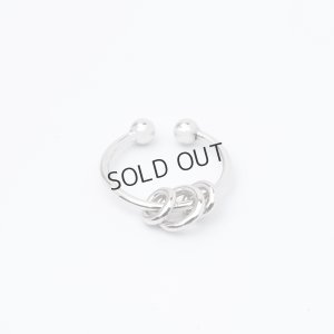 画像1: {SOLD}Hirotaka ヒロタカ 3 Circles Ear Cuff(WhiteGold){-BJS}