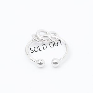 画像2: {SOLD}Hirotaka ヒロタカ 3 Circles Ear Cuff(WhiteGold){-BJS}