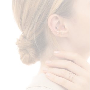 画像5:   Hirotaka ヒロタカ Bumble Bee Diamond Ear Cuff{-BAS}