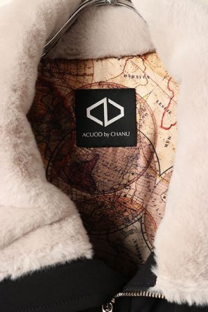 画像2: 【 30%OFF セール374,000円→261,800円】 ACUOD by CHANU アクオド バイ チャヌ Fur MA-1{-BBA}