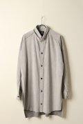 ACUOD by CHANU アクオド バイ チャヌ Suede Button Shirts{AC-22AW-SDBTST-GRY-BBA}