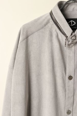 画像3: 【 30%OFF セール158,400円→110,880円】 ACUOD by CHANU アクオド バイ チャヌ Suede Button Shirts{AC-22AW-SDBTST-GRY-BBA}