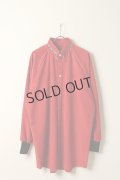 {SOLD}ACUOD by CHANU アクオド バイ チャヌ Suede Rib Shirts{AC-22AW-SDRBST-RED-BBA}