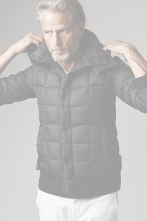 画像1:   AKM×DUVETICA エイケイエム×デュベティカ NEO SQUARE HOODED{AD001-NYL026-99-AHA}