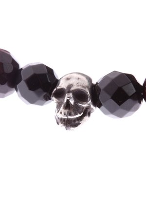 画像3: VADEL バデル natural stone/silver skull bracelet{AE087-STN01-4799（4499）-AEA}