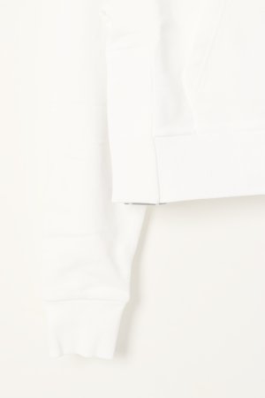 画像6:   BALMAIN バルマン BF1 JERSEY BALMAIN FLOCK DETAIL CROPPED HOODIE{-BCS}