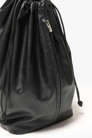 画像2: ATTACHMENT アタッチメント シンセティックレザー バケットバッグ{-BFS}