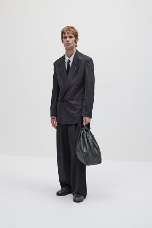 画像7: ATTACHMENT アタッチメント シンセティックレザー バケットバッグ{-BFS}