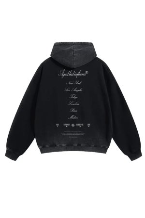 画像2: a good bad influence アグッドバッドインフルエンス DON'T LOOK HOODIE{-BEA}