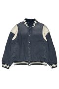 a good bad influence アグッドバッドインフルエンス DENIM VARSITY JACKET{-BEA}