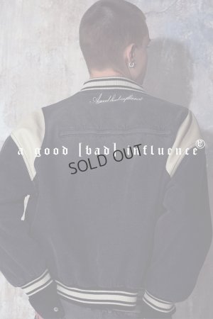 画像4: {SOLD}a good bad influence アグッドバッドインフルエンス DENIM VARSITY JACKET{-BEA}