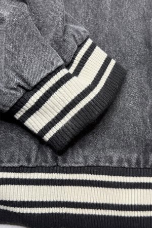 画像7: a good bad influence アグッドバッドインフルエンス DENIM VARSITY JACKET{-BEA}