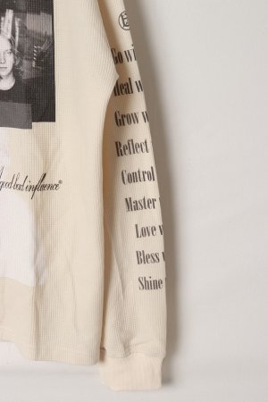 画像3: a good bad influence アグッドバッドインフルエンス DON’T LOOK WAFFLE LONG SLEEVE T-SHIRT{-BEA}