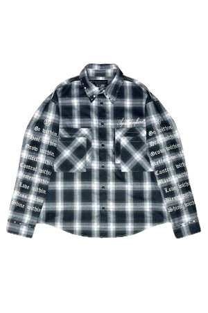画像1: a good bad influence アグッドバッドインフルエンス CHECKER WITHIN SHIRT{-BEA}