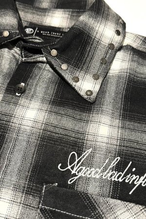 画像3: a good bad influence アグッドバッドインフルエンス CHECKER WITHIN SHIRT{-BEA}