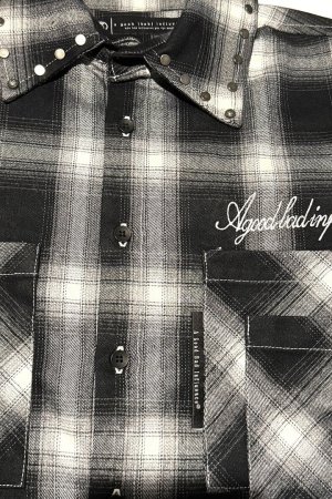 画像4: a good bad influence アグッドバッドインフルエンス CHECKER WITHIN SHIRT{-BEA}
