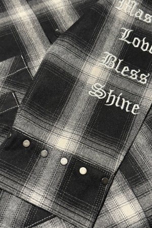 画像5: a good bad influence アグッドバッドインフルエンス CHECKER WITHIN SHIRT{-BEA}