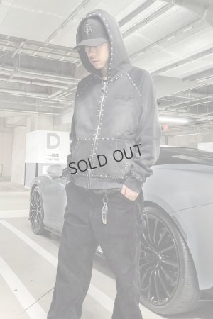 画像8: {SOLD}a good bad influence アグッドバッドインフルエンス ORIGINAL STUDSED HOODIE{-BES}