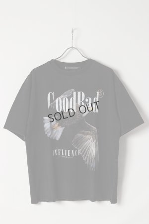 画像1: {SOLD}a good bad influence アグッドバッドインフルエンス Hawk T-SHIRT{-BES}