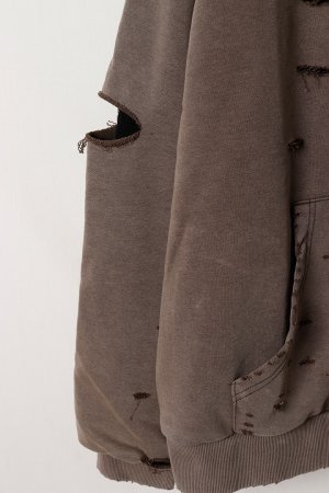 画像3: a good bad influence アグッドバッドインフルエンス AGED DISTRESED ZIP HOODIE{-BFA}
