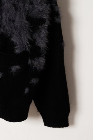 画像3: a good bad influence アグッドバッドインフルエンス SHATTERED DUAL YARN SHAGGY CARDIGAN{-BFA}
