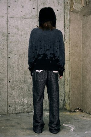 画像8: a good bad influence アグッドバッドインフルエンス SHATTERED DUAL YARN SHAGGY CARDIGAN{-BFA}