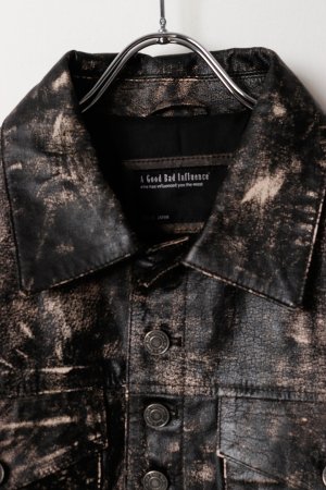 画像2: a good bad influence アグッドバッドインフルエンス VINTAGE AGED LEATHER JACKET{-BFA}