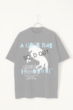 画像1: {SOLD}a good bad influence アグッドバッドインフルエンス HORSE LOGO WASHED T-SHIRT{GB-22-FW11-BLK-BBA}