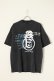 画像1: {SOLD}a good bad influence アグッドバッドインフルエンス SKULL LOGO WASHED T-SHIRT{GB-22-FW12-BLK-BBA} (1)