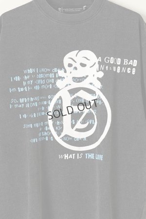 画像3: {SOLD}a good bad influence アグッドバッドインフルエンス SKULL LOGO WASHED T-SHIRT{GB-22-FW12-BLK-BBA}