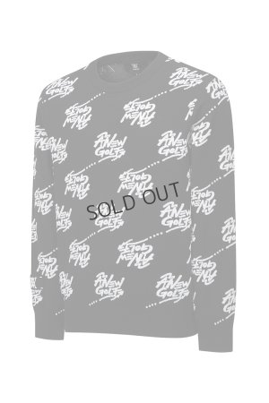 画像3: {SOLD}アニュー ゴルフ ANEW GOLF M ロゴ パターン ジャカード プルオーバー{-BDA}