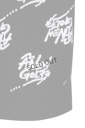 画像7: {SOLD}アニュー ゴルフ ANEW GOLF M ロゴ パターン ジャカード プルオーバー{-BDA}