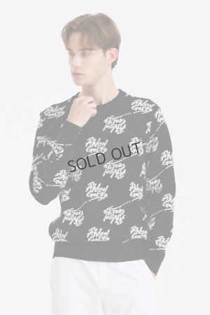 画像9: {SOLD}アニュー ゴルフ ANEW GOLF M ロゴ パターン ジャカード プルオーバー{-BDA}