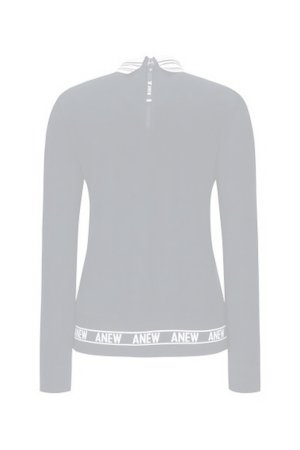 画像2:  {SOLD} アニュー ゴルフ ANEW GOLF W ブークルエンボロゴ　ロングスリーブTシャツ{-BDA}