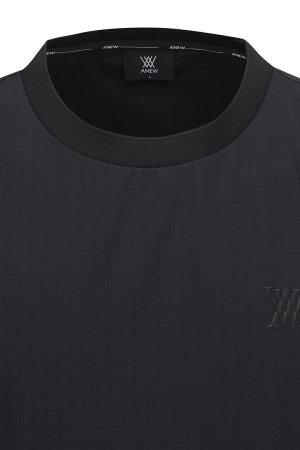 画像5: アニュー ゴルフ ANEW GOLF MEN WOOVEN MIX CREW NECK{AGFMMTS86-BFS}