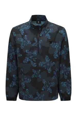 画像1: アニュー ゴルフ ANEW GOLF MEN FA FLOWER PATTERN ANORAK JACKET{-BEA}