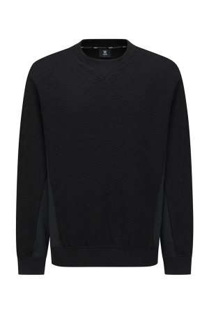 画像1: アニュー ゴルフ ANEW GOLF MEN FA LOGO PATTERN SWEATSHIRT{-BEA}