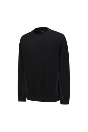 画像3: アニュー ゴルフ ANEW GOLF MEN FA LOGO PATTERN SWEATSHIRT{-BEA}