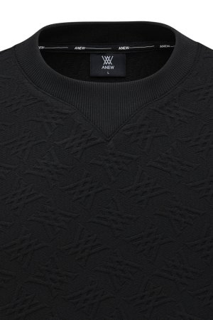 画像5: アニュー ゴルフ ANEW GOLF MEN FA LOGO PATTERN SWEATSHIRT{-BEA}