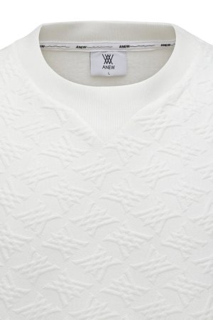 画像5: アニュー ゴルフ ANEW GOLF MEN FA LOGO PATTERN SWEATSHIRT{-BEA}