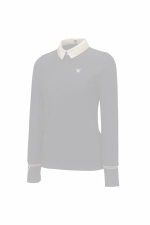 画像3:  {SOLD} アニュー ゴルフ ANEW GOLF WOMEN FA BACK ZIP LONG T-SHIRT{-BEA}
