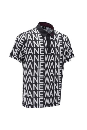 画像4: アニュー ゴルフ ANEW GOLF MEN SM LOGO PATTERN SHORT T-SHIRT{-BEA}