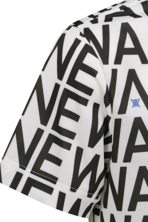 画像6: アニュー ゴルフ ANEW GOLF MEN SM LOGO PATTERN SHORT T-SHIRT{-BEA}