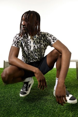 画像8: アニュー ゴルフ ANEW GOLF MEN SM LOGO PATTERN SHORT T-SHIRT{-BEA}