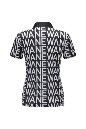 画像2: アニュー ゴルフ ANEW GOLF WOMEN SM LOGO PATTERN SHORT T-SHIRT{-BEA}