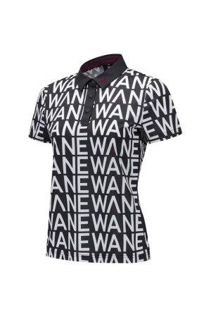 画像3: アニュー ゴルフ ANEW GOLF WOMEN SM LOGO PATTERN SHORT T-SHIRT{-BEA}