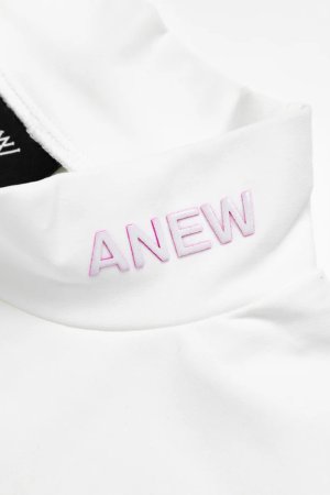 画像4: アニュー ゴルフ ANEW GOLF WOMEN SHORT SLEEVE MOCK NECK SHIRT JAPAN LIMITED{-BFS}