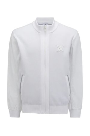 画像1: アニュー ゴルフ ANEW GOLF MEN SP LOGO PATTERN KNIT CARDIGAN{-BEA}