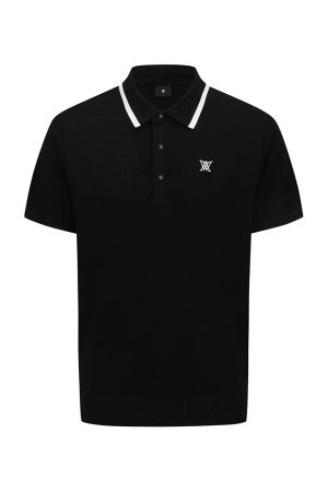 画像1: アニュー ゴルフ ANEW GOLF MEN ROPE LOGO SHORT SLEEVE T-SHIRT{-BFS}